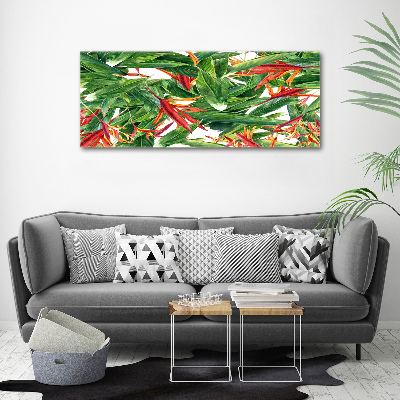 Foto canvas Bloemenpatroon