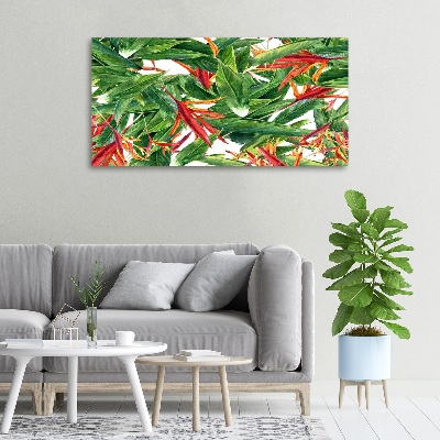 Foto canvas Bloemenpatroon