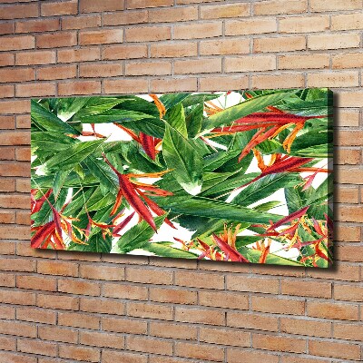 Foto canvas Bloemenpatroon