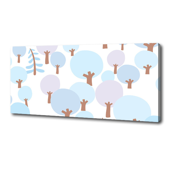 Schilderij op canvas Kleurrijke bomen