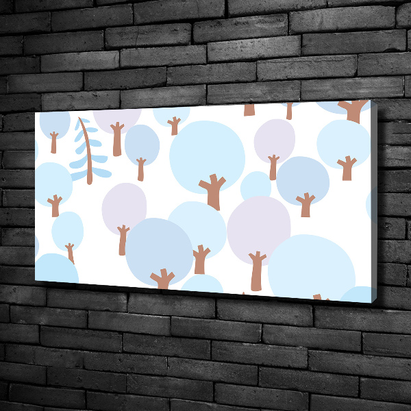 Schilderij op canvas Kleurrijke bomen