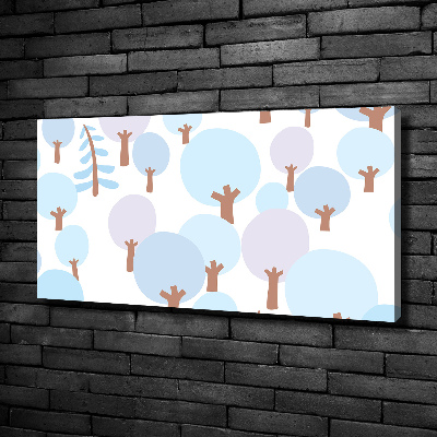 Schilderij op canvas Kleurrijke bomen