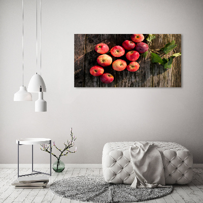 Foto canvas Appels op tafel