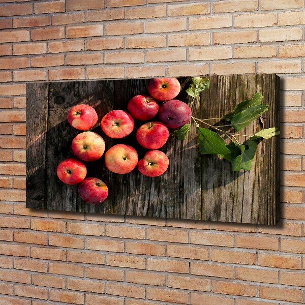 Foto canvas Appels op tafel