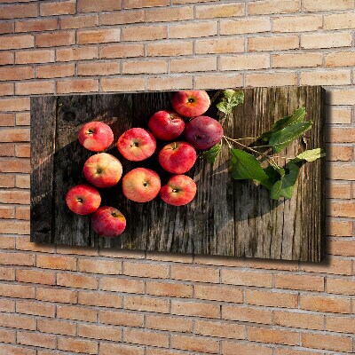 Foto canvas Appels op tafel