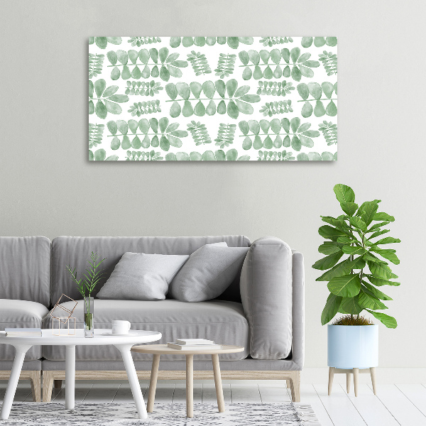 Foto canvas Groene bladeren