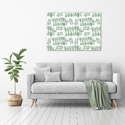 Foto canvas Groene bladeren