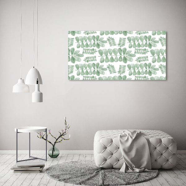 Foto canvas Groene bladeren