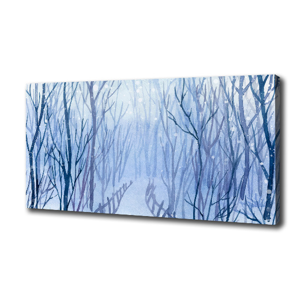 Foto canvas Bos in de winter