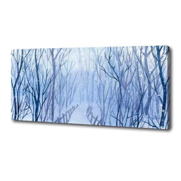 Foto canvas Bos in de winter