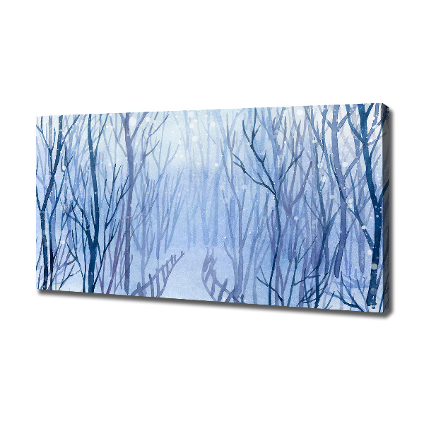 Foto canvas Bos in de winter