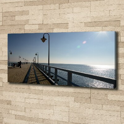 Canvas foto Pier in Gdynia