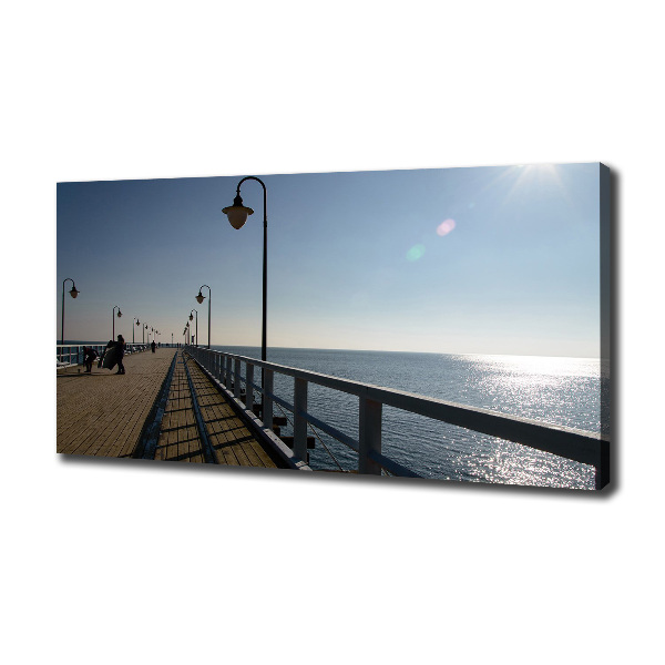 Canvas foto Pier in Gdynia