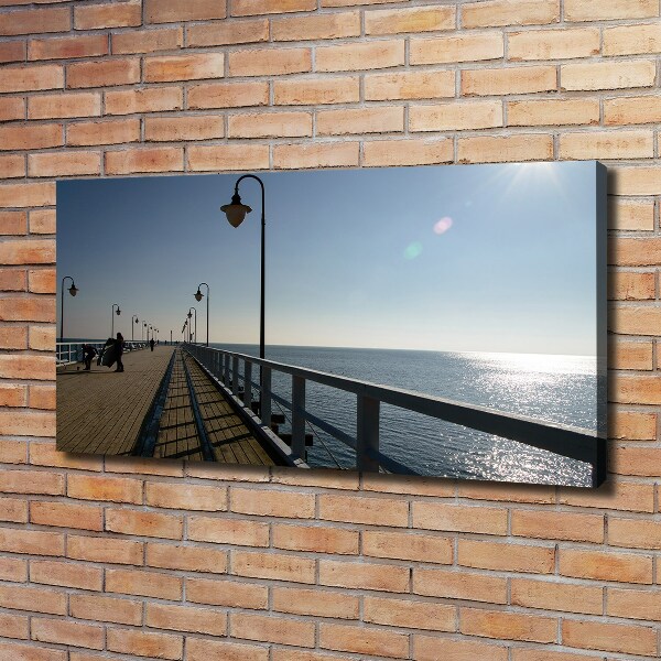 Canvas foto Pier in Gdynia