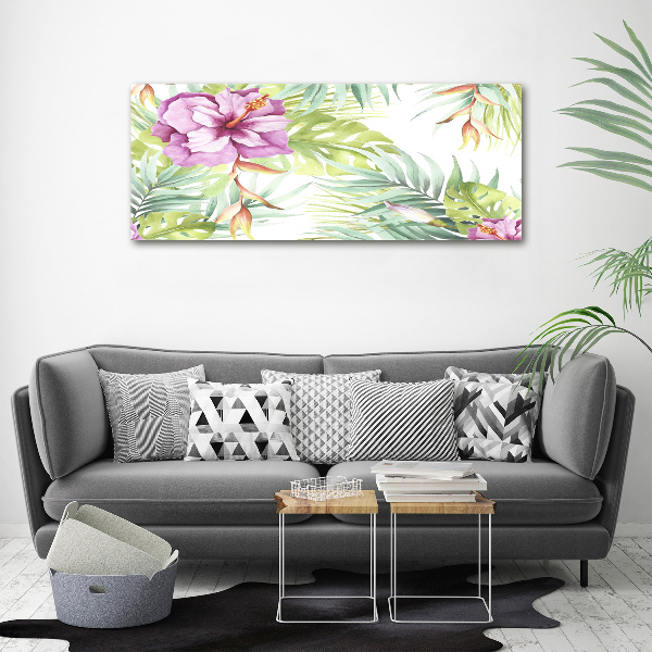 Canvas schilderij Hawaiiaanse bloemen