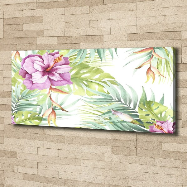 Canvas schilderij Hawaiiaanse bloemen