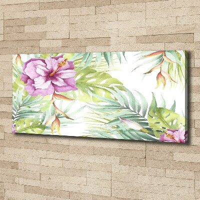Canvas schilderij Hawaiiaanse bloemen