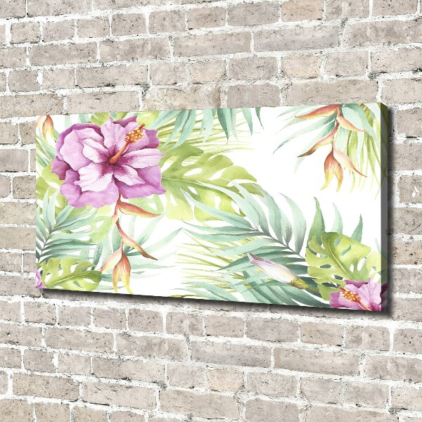 Canvas schilderij Hawaiiaanse bloemen