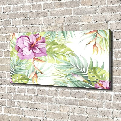 Canvas schilderij Hawaiiaanse bloemen