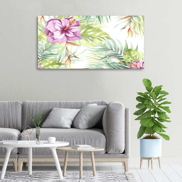 Canvas schilderij Hawaiiaanse bloemen