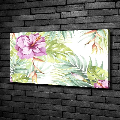 Canvas schilderij Hawaiiaanse bloemen