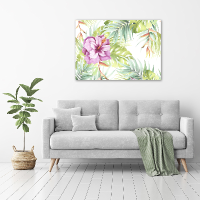 Canvas schilderij Hawaiiaanse bloemen