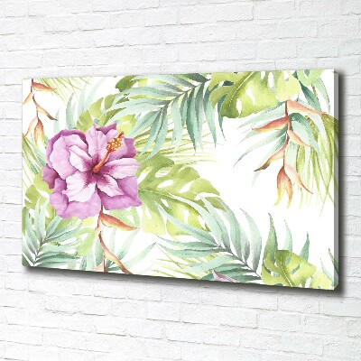 Canvas schilderij Hawaiiaanse bloemen