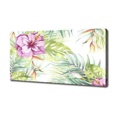 Canvas schilderij Hawaiiaanse bloemen