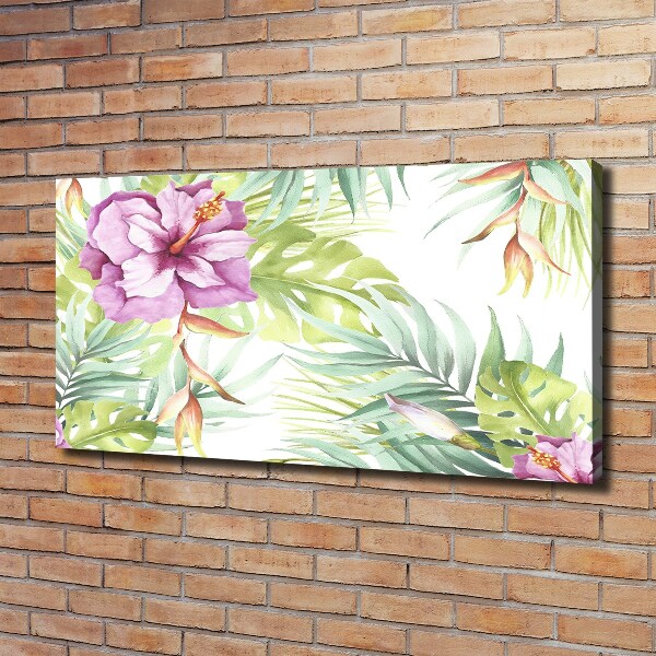 Canvas schilderij Hawaiiaanse bloemen
