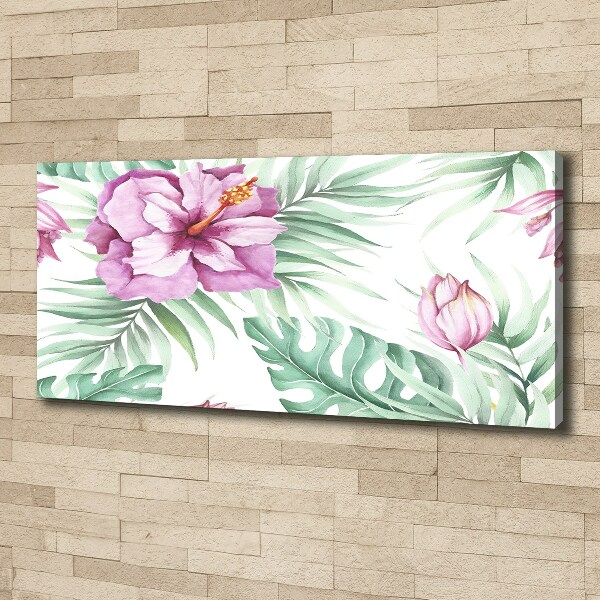 Schilderij op canvas Hawaiiaanse bloemen