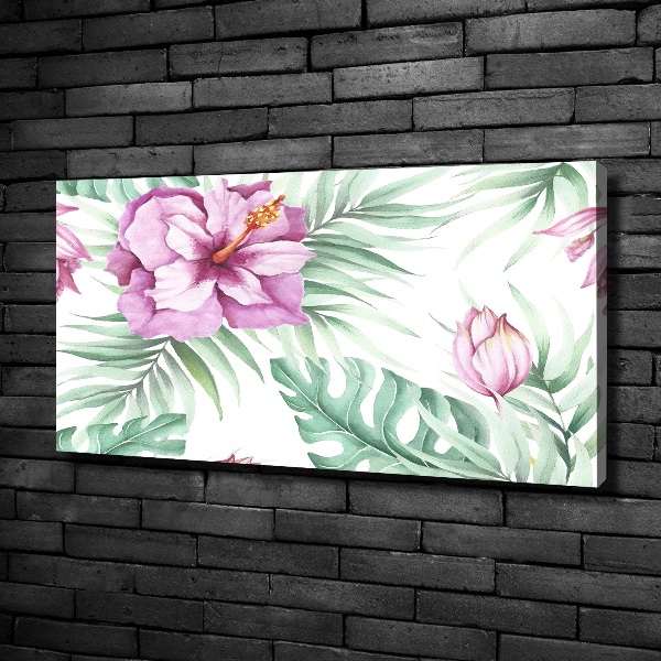 Schilderij op canvas Hawaiiaanse bloemen