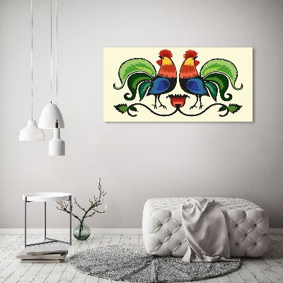 Canvas foto Hanen volkspatroon