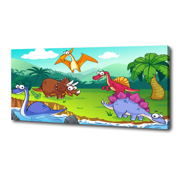 Foto canvas Dinosaurussen