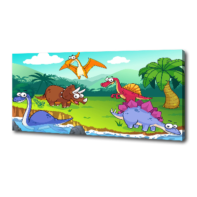 Foto canvas Dinosaurussen