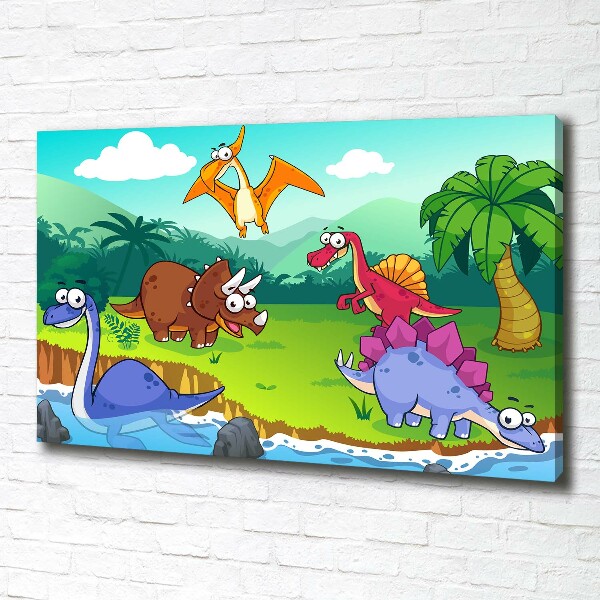 Foto canvas Dinosaurussen