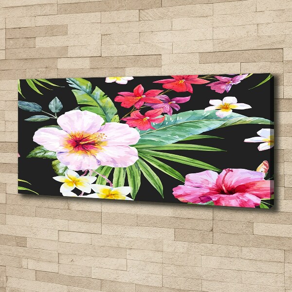 Foto canvas Hawaiiaanse bloemen