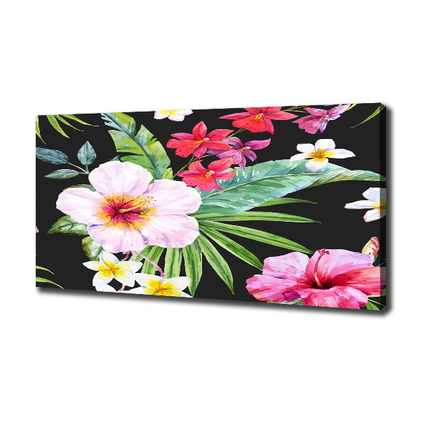 Foto canvas Hawaiiaanse bloemen
