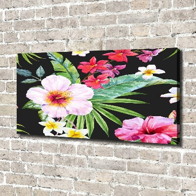 Foto canvas Hawaiiaanse bloemen