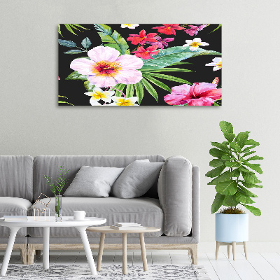 Foto canvas Hawaiiaanse bloemen