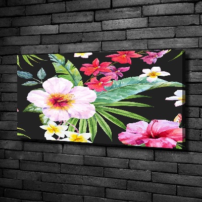 Foto canvas Hawaiiaanse bloemen