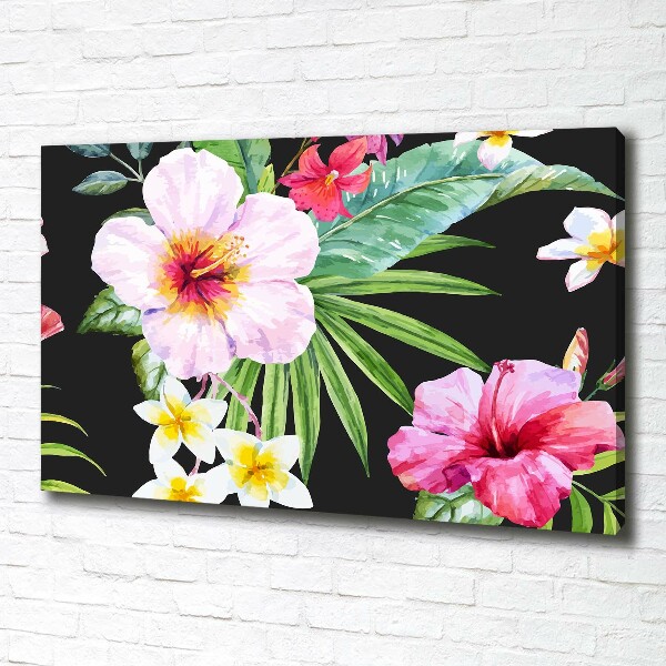 Foto canvas Hawaiiaanse bloemen