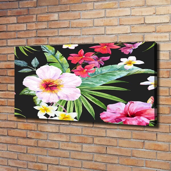 Foto canvas Hawaiiaanse bloemen