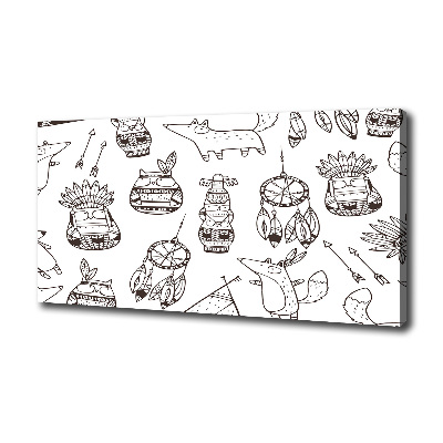 Canvas foto Indische uilen