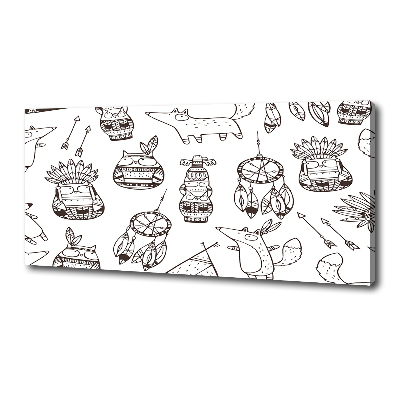 Canvas foto Indische uilen