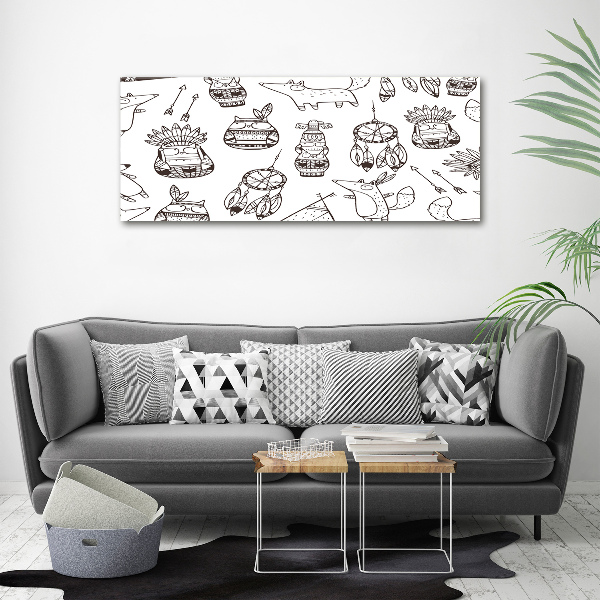 Canvas foto Indische uilen