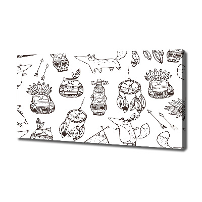 Canvas foto Indische uilen