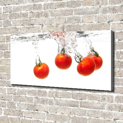 Foto canvas Tomaten onder water