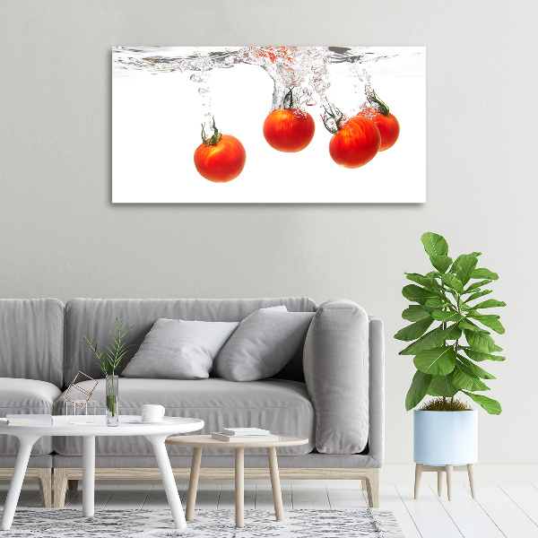 Foto canvas Tomaten onder water