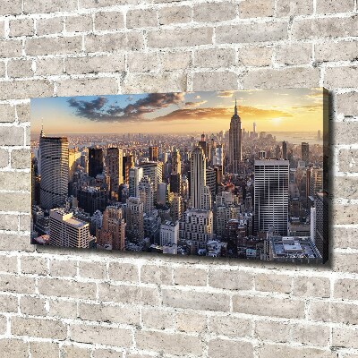 Foto op canvas New York vanuit vogelperspectief