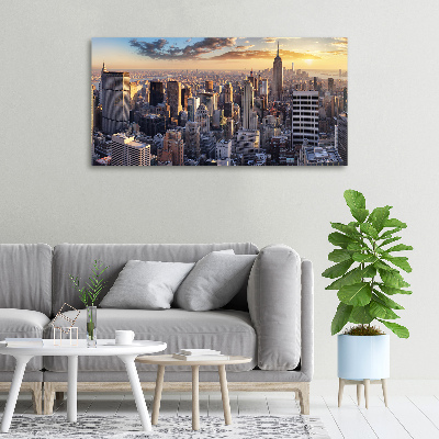 Foto op canvas New York vanuit vogelperspectief